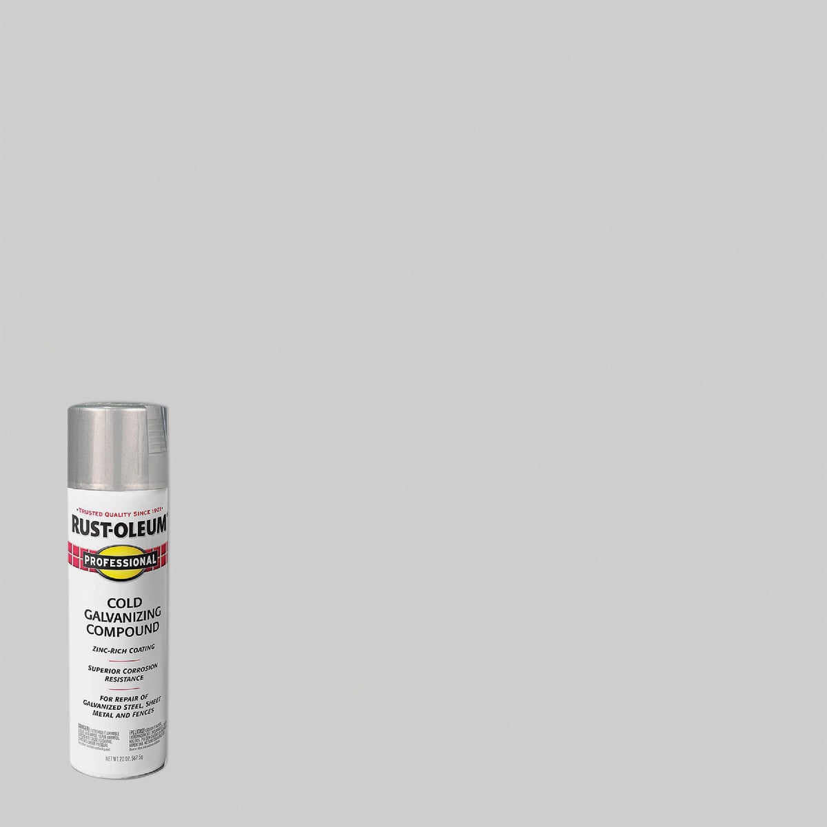 Rust-Oleum Professional 20 Oz. Flat Galvanizing Compound Spray Paint, Cold Galvanized