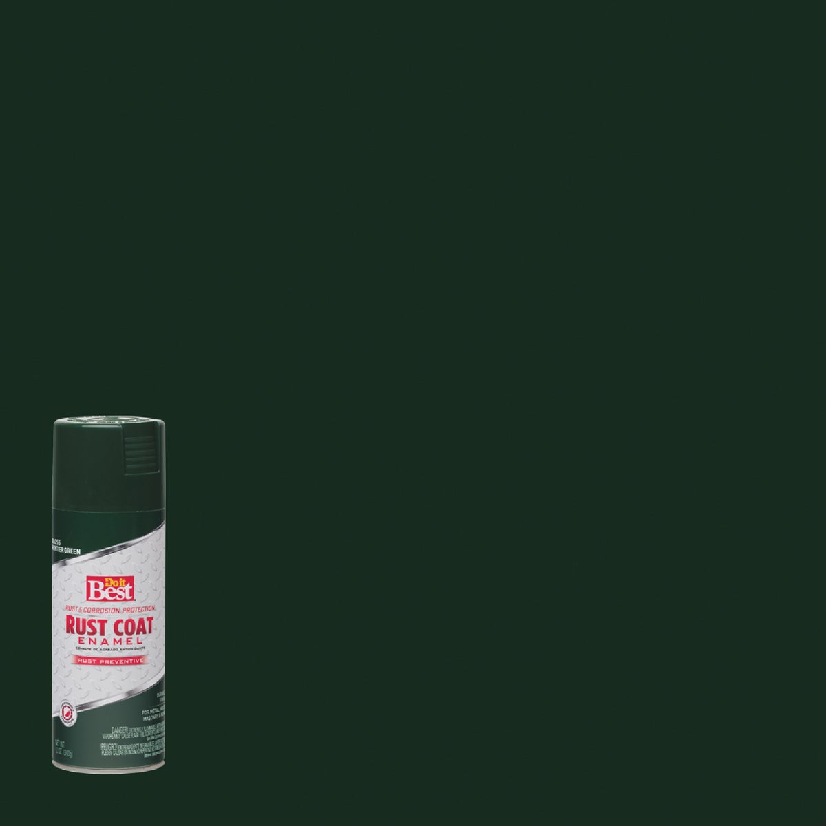 Do it Best Rust Coat Gloss Hunter Green 12 Oz. Anti-Rust Spray Paint