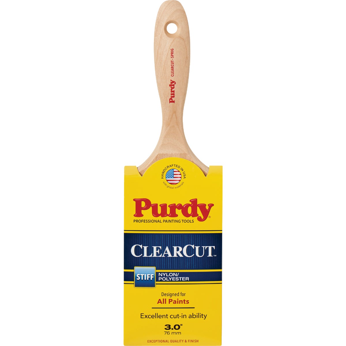 Purdy Clearcut Sprig 3 In. Flat Wall Stiff Paint Brush