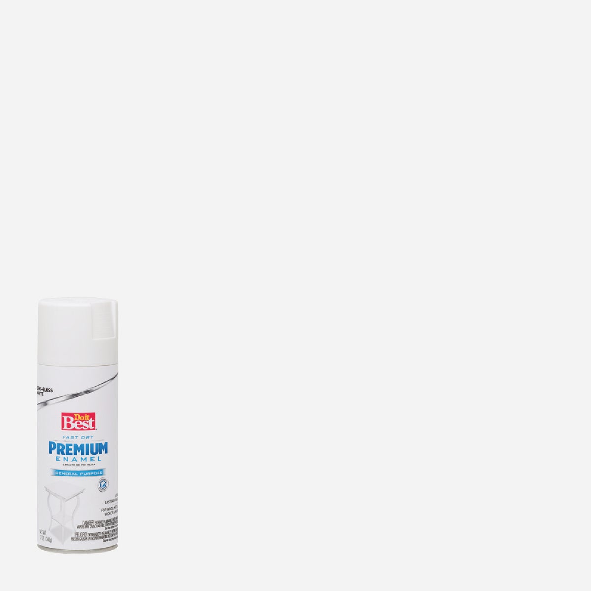 Do it Best Premium Enamel 12 Oz. Semi-Gloss Spray Paint, White