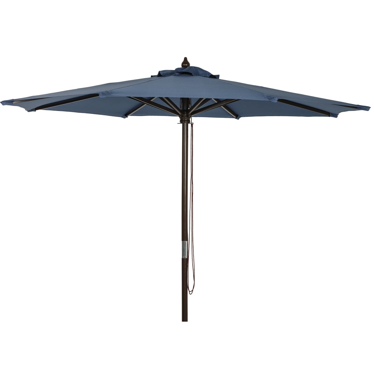 Outdoor Expressions 9 Ft. Aluminum Tilt/Crank Heather Blue Patio Umbrella