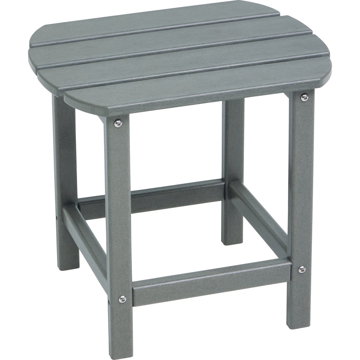 Outdoor Expressions Gray HDPE Side Table