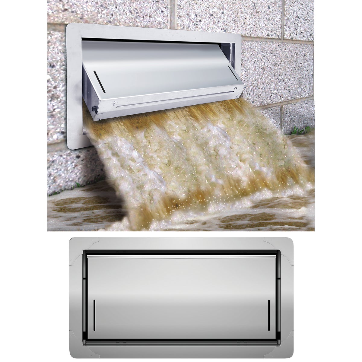 16X8 FLOOD FNDT VENT