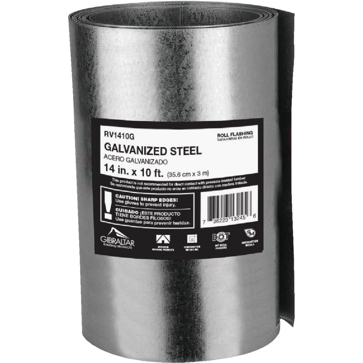 14"X10 GALV ROLL VALLEY