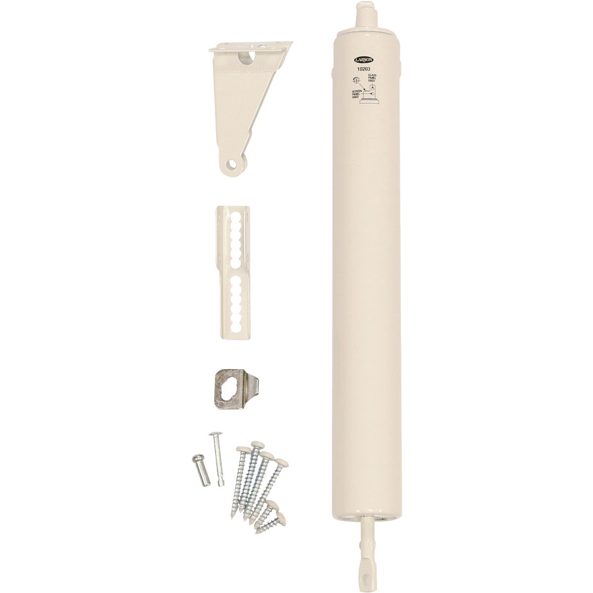 H/D WHT STM DOOR CLOSER