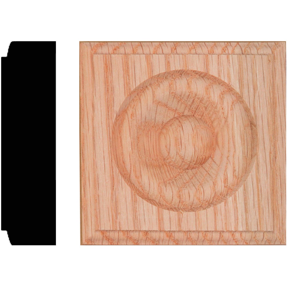 7/8X3-1/4 OAK ROSETTE