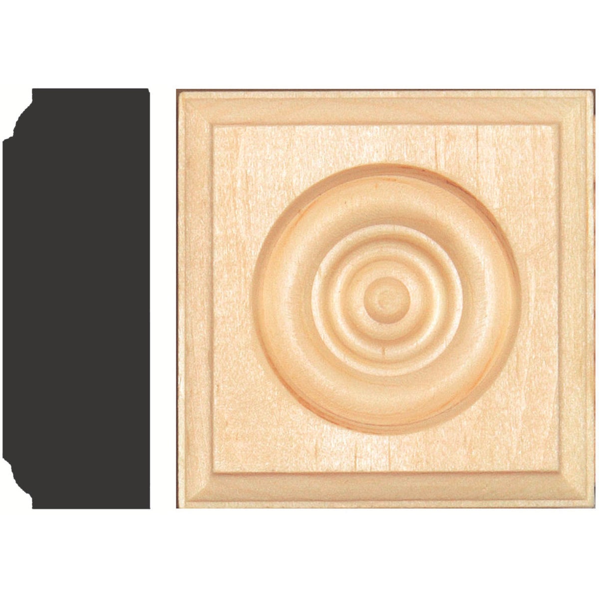 7/8X2-1/2 PINE ROSETTE