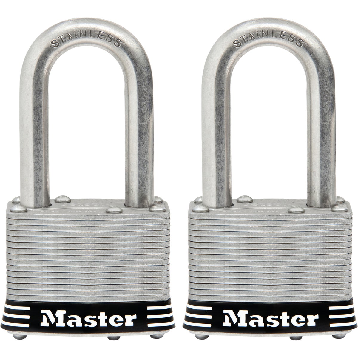Master Lock 1-3/4 In. Laminated Stainless Steel Keyed Padlock With 1-1/2 In. Shackle 200046