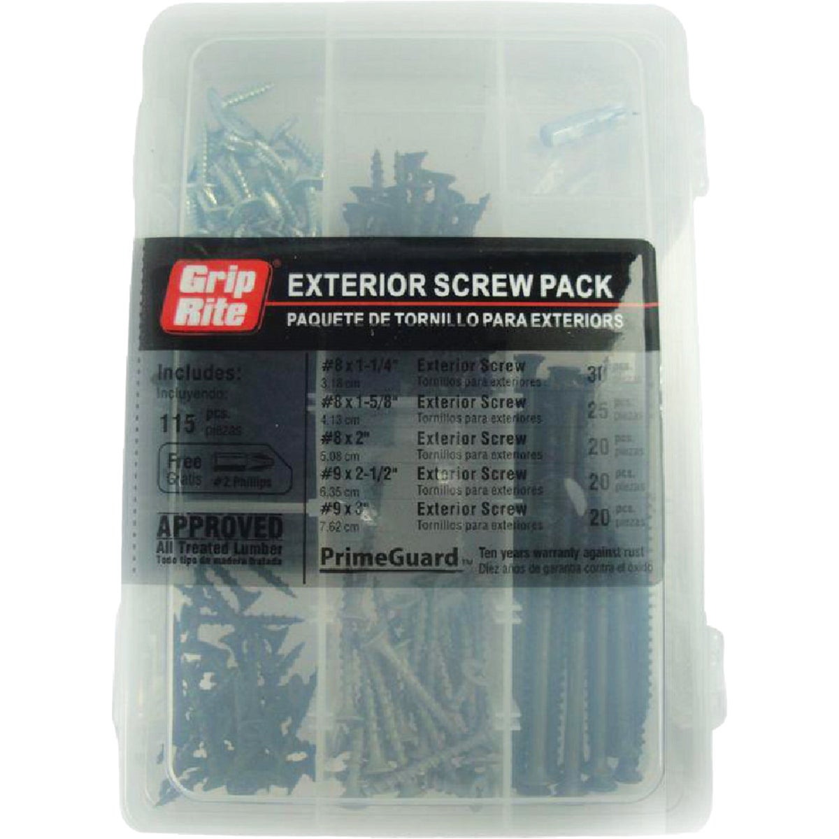 ASST EXT SCREW MULTIPACK