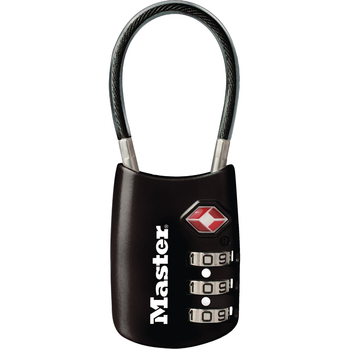 Master Lock 1-3/16 In. W. Numeric Combination Padlock (TSA-Accepted) 200124