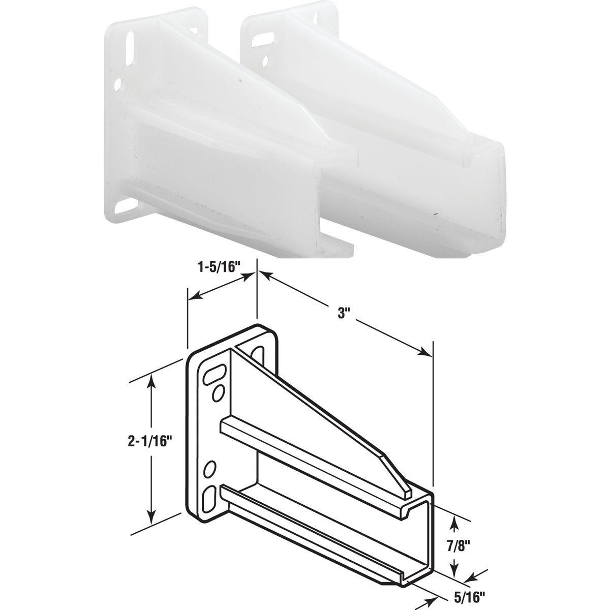 3" REAR DRW SLDE BRACKET