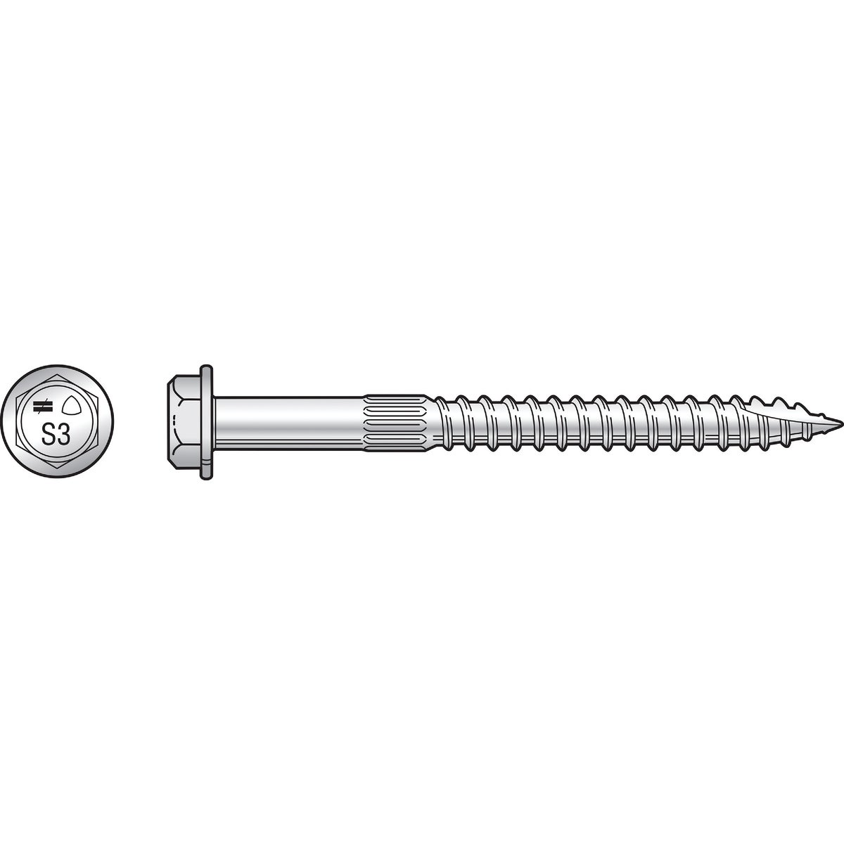 150PC 1/4 X 3 WD SCREW