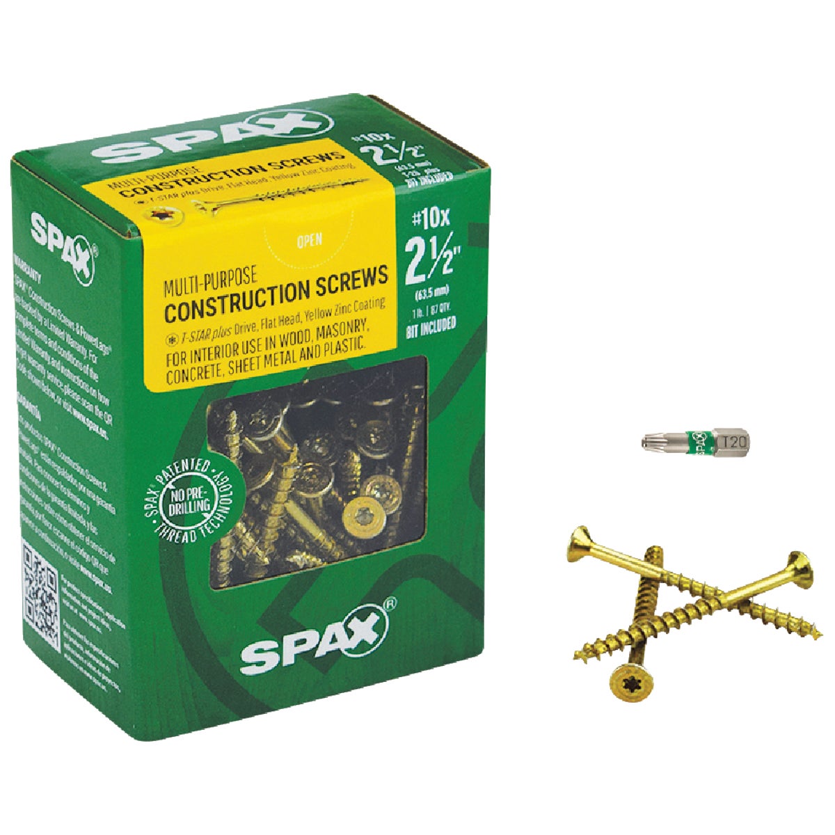 10X2-1/2 MP FH INT SCREW