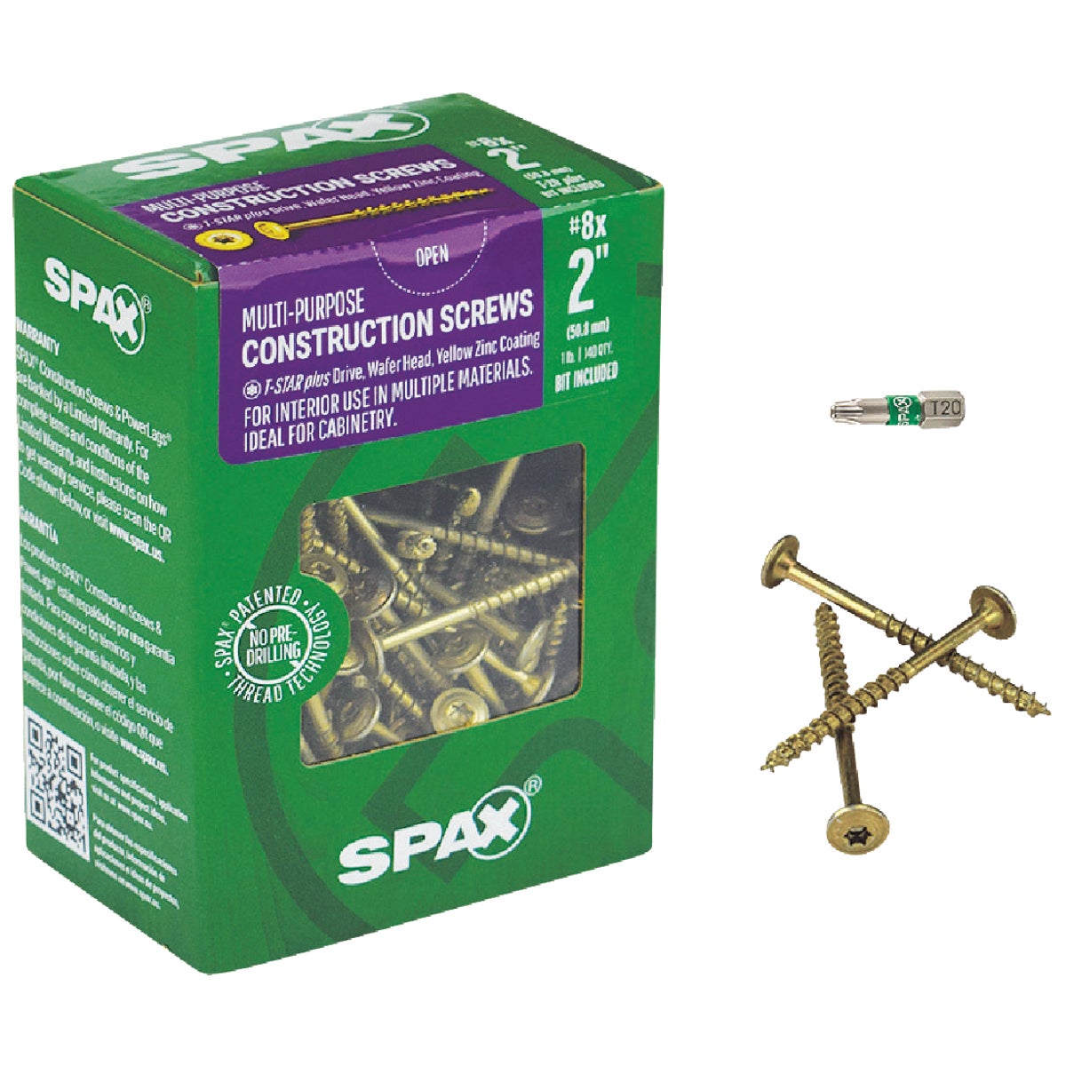 8X2 MP WH INT SCREW