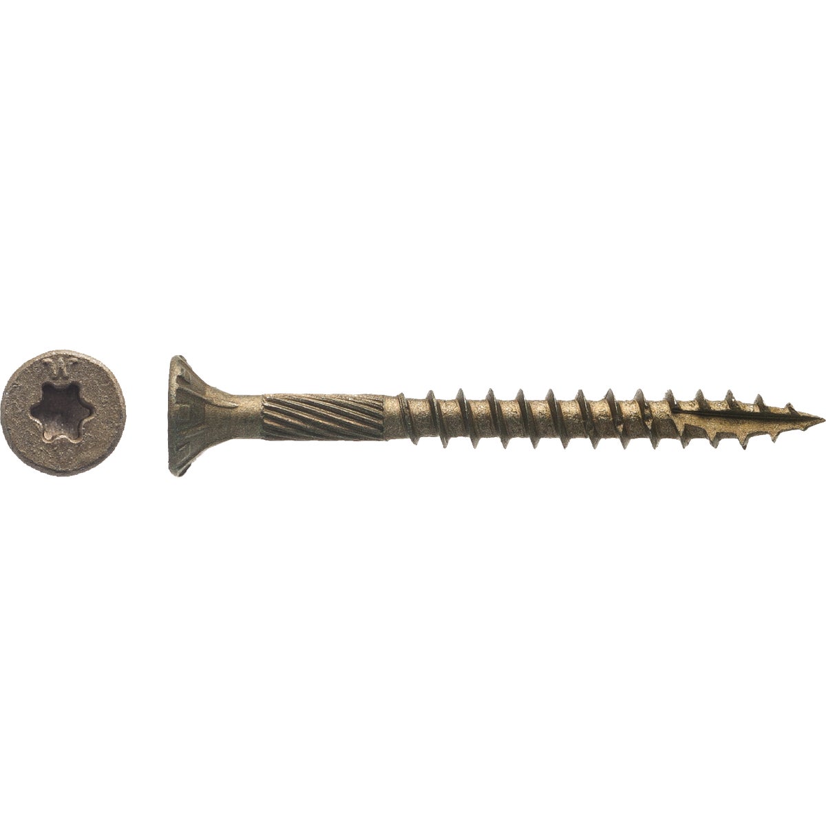 1LB 8X1-3/4" BRNZ SCREW