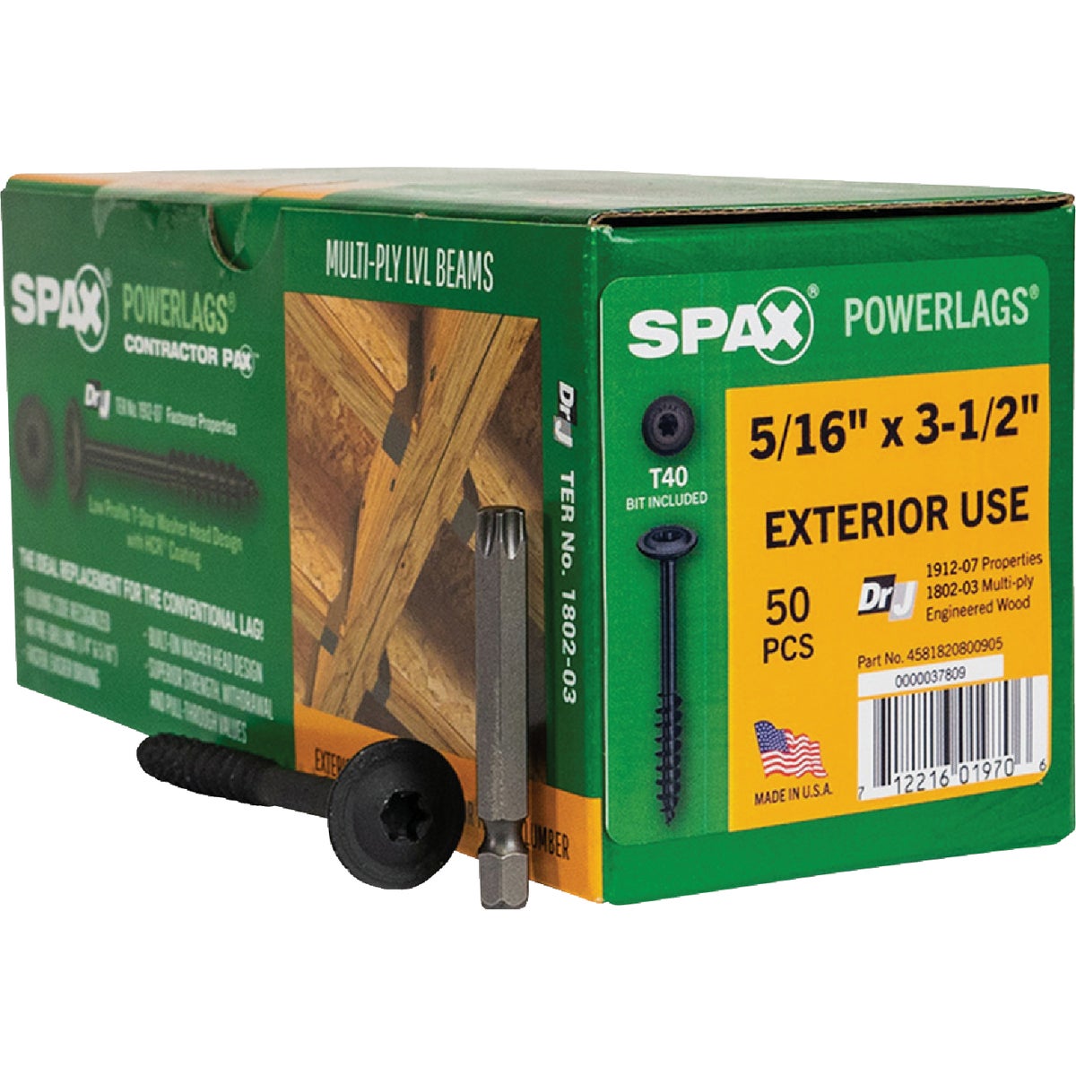 5/16X3-1/2 PWRLAG SCREW