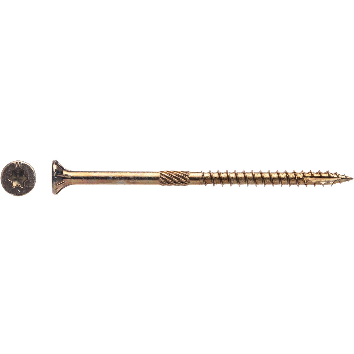 1LB 9 X 3" YELLOW SCREW