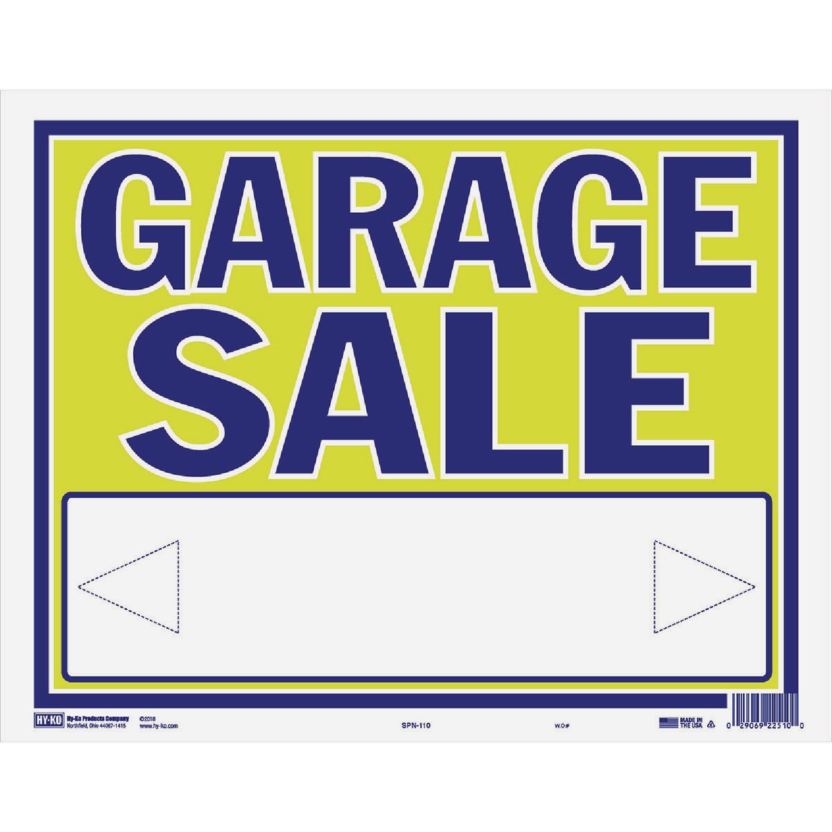 NEON GARAGE SALE SIGN