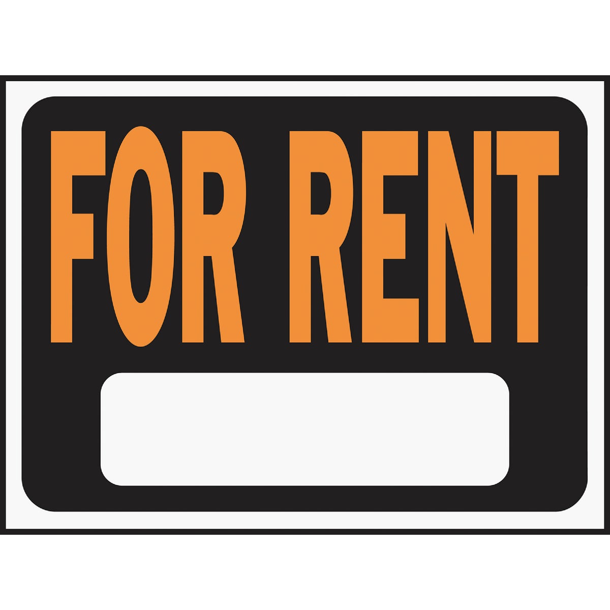Hy-Ko Plastic Sign, For Rent 205655