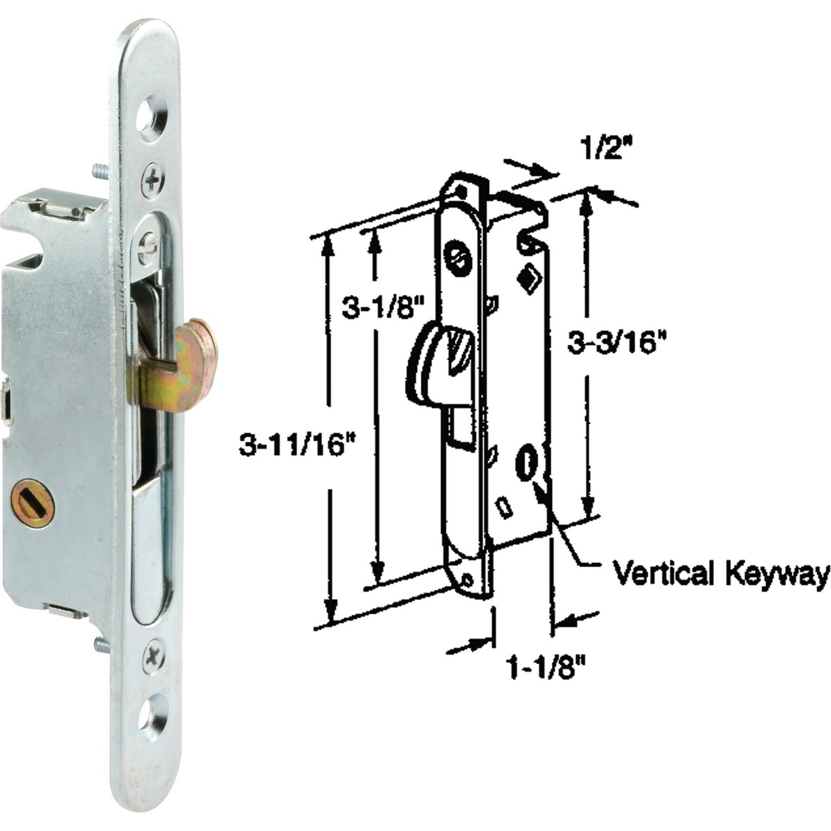 MORTISE PATIO LOCK