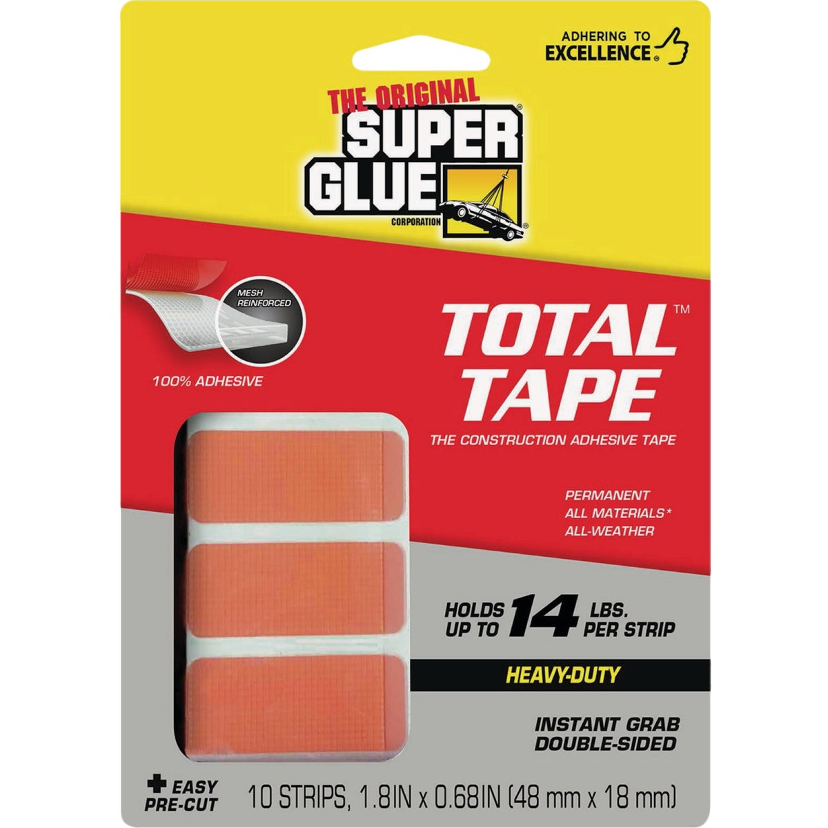 10CT MTG TAPE STRIPS