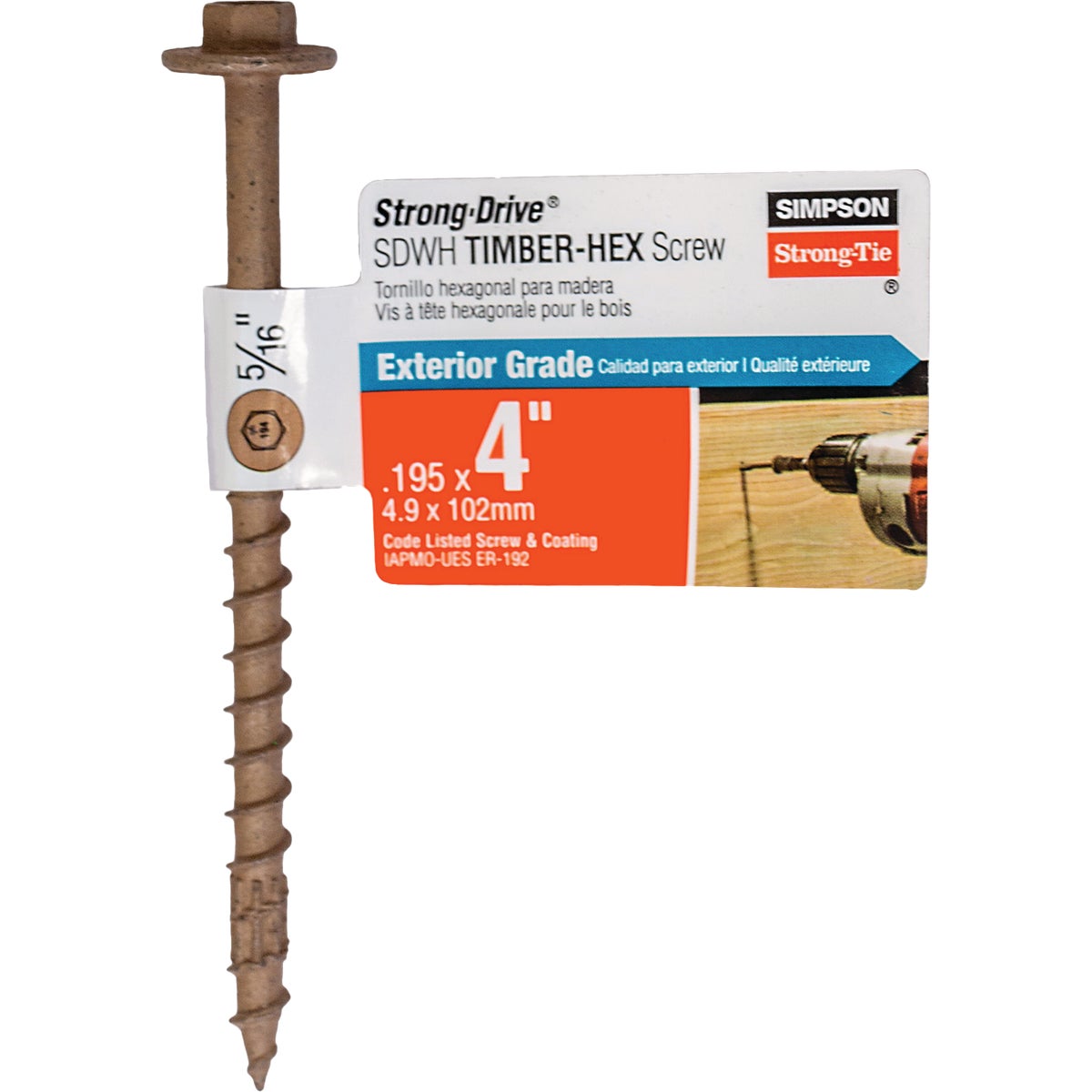 4" STRUC FLAG HX SCREW