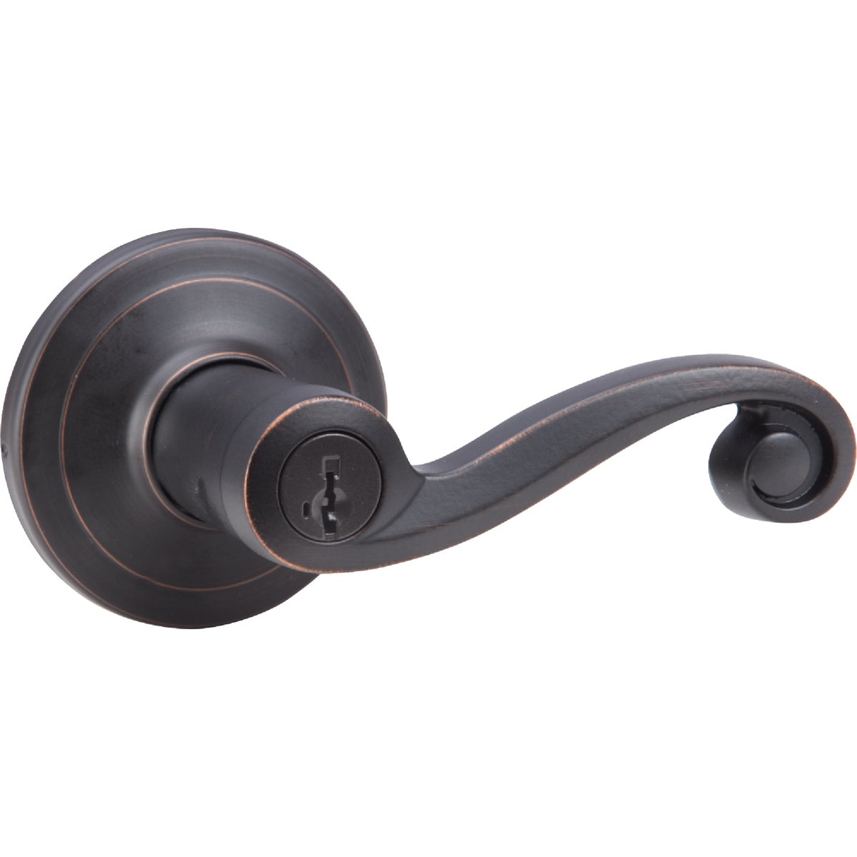 Kwikset Signature Series Venetian Bronze Lido Entry Door Lever 210935