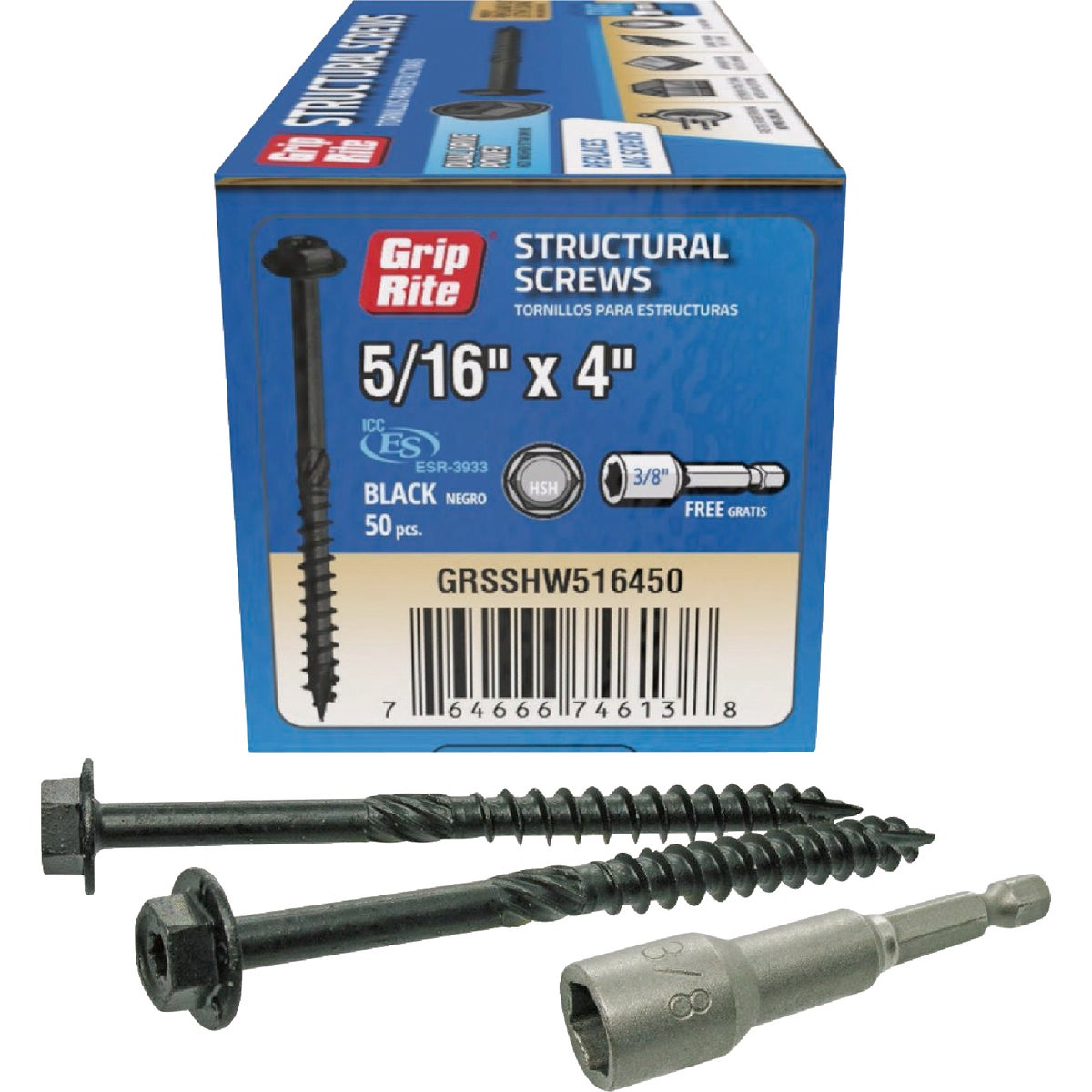 50CT 5/16X4 STRUC SCREW