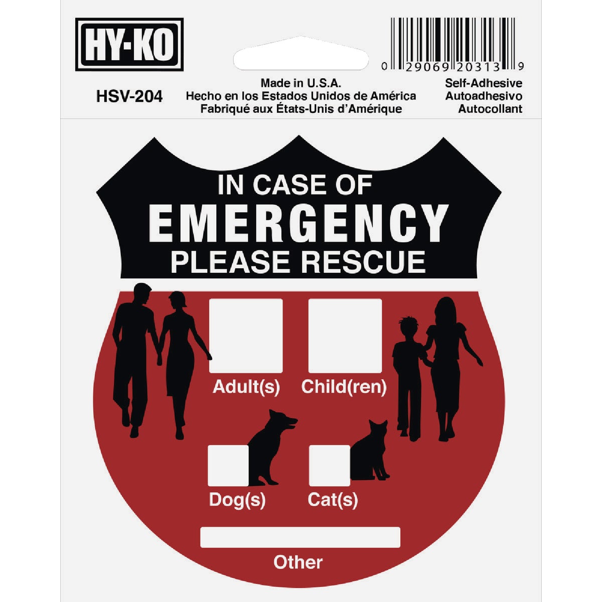 EMERG RESCUE SIGN