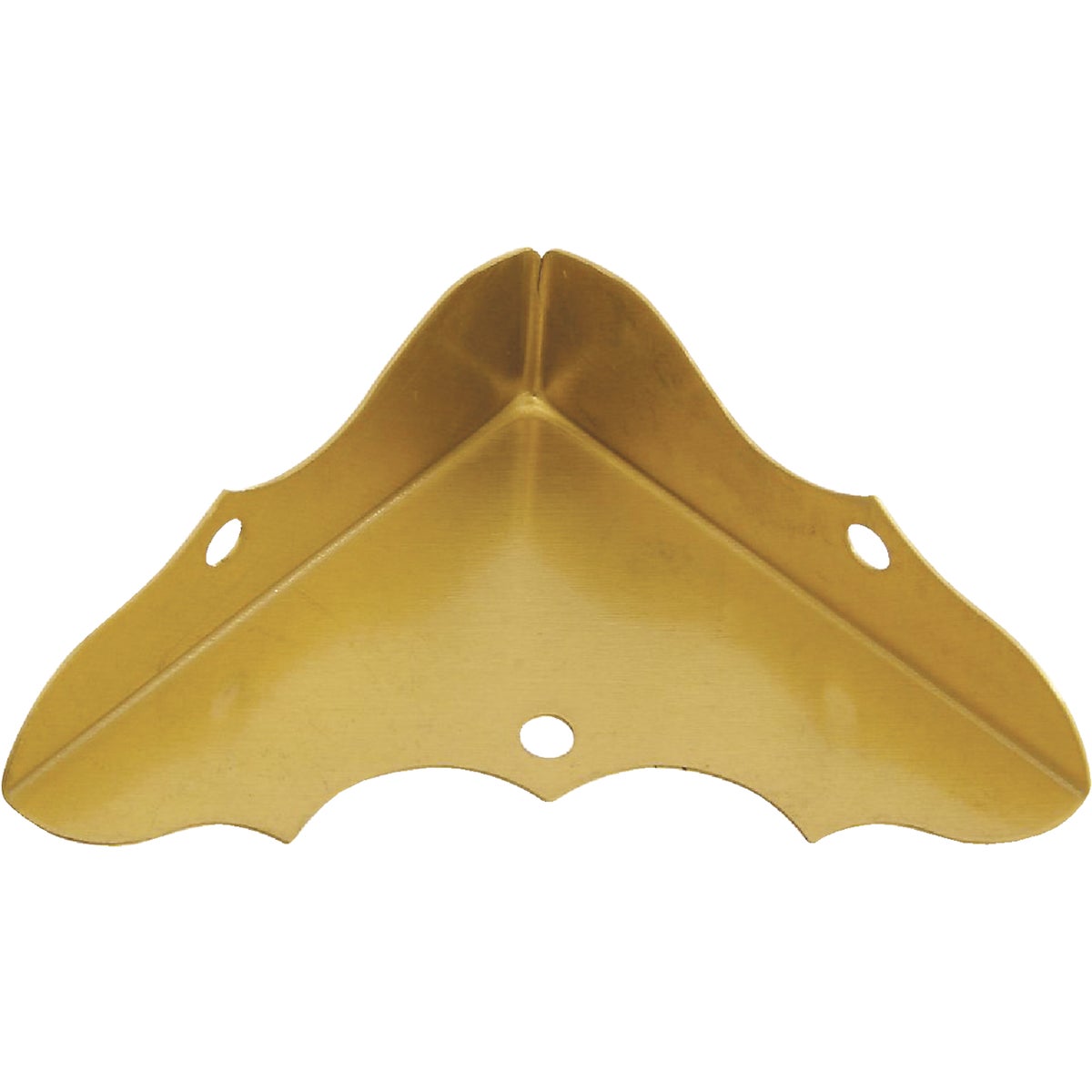 National Catalog V1854 5/8 In. x 1-3/4 In. Brass Decorative Corner Protector (4-Count) 215378
