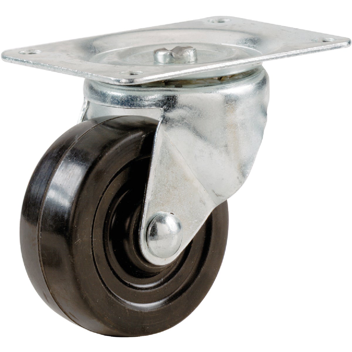 2" RUBBER SWIVEL CASTER