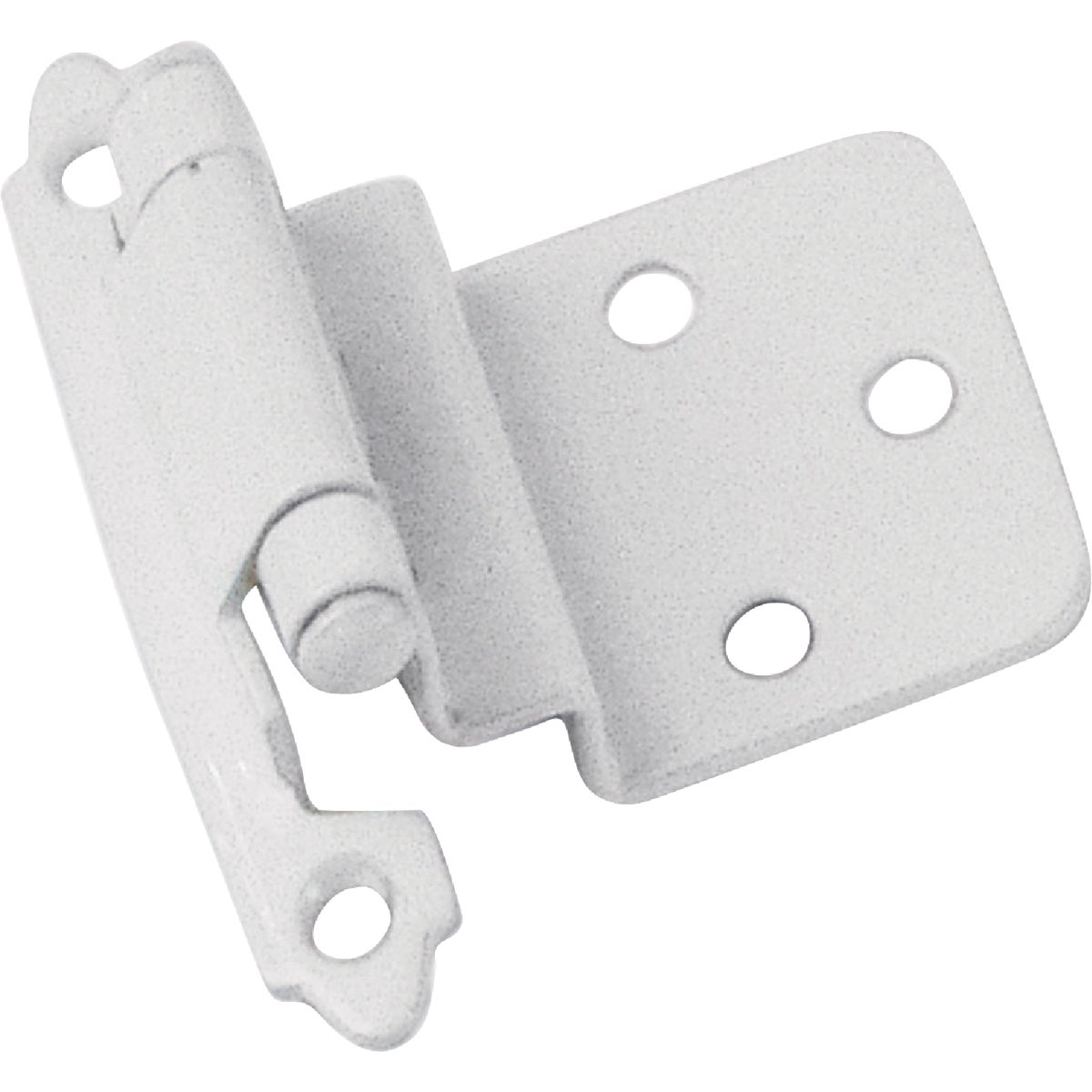 Laurey White 3/8 In. Self-Closing Inset Hinge, (2-Pack) 216778