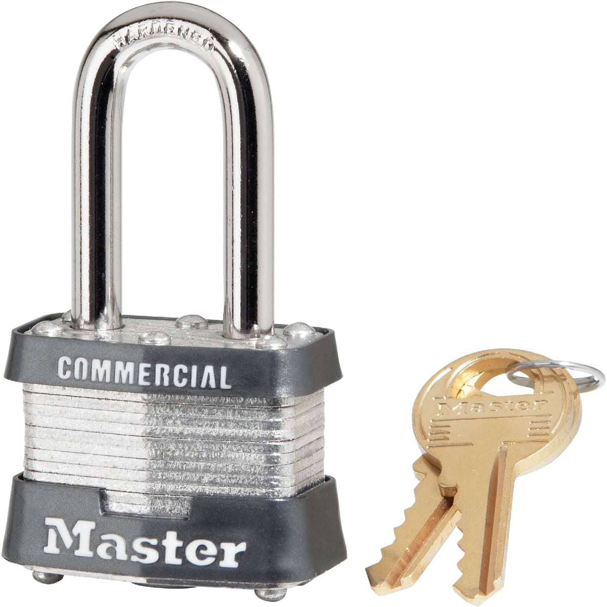 Master Lock 1-1/2 In. Wide 4-Pin Tumbler Keyed Padlock 220310