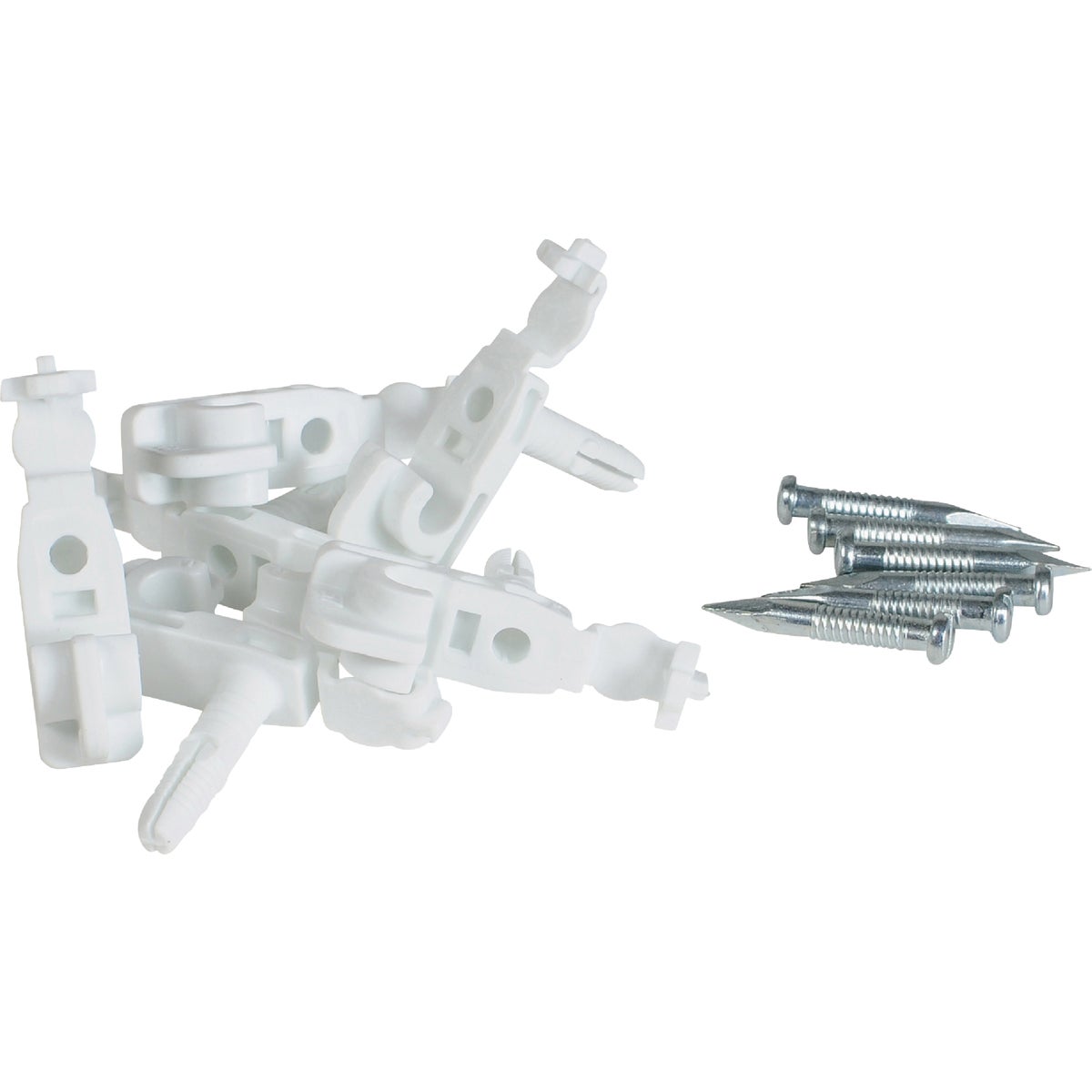 6CT WHT BACK CLIP