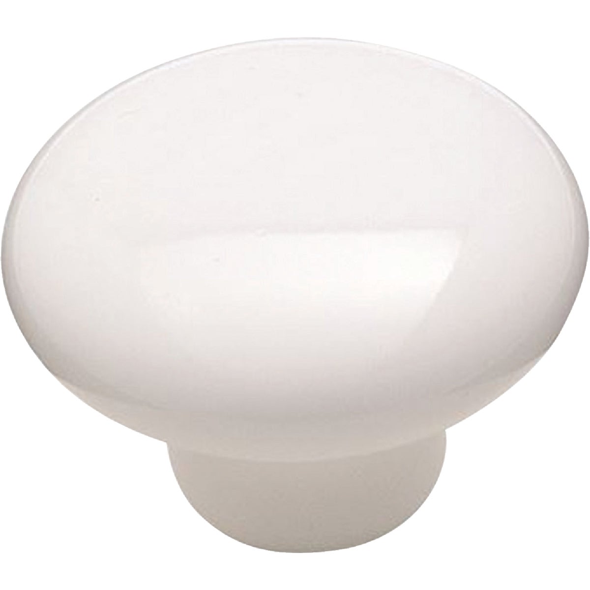 1.5" ROUND WHT KNOB