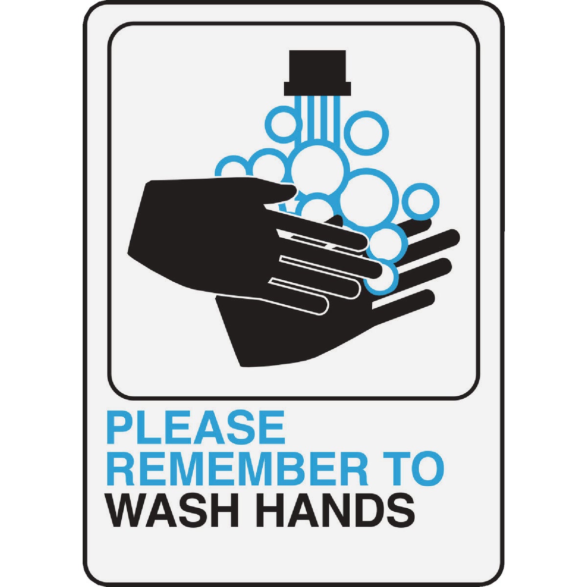 PLEASE WASH HANDS SIGN