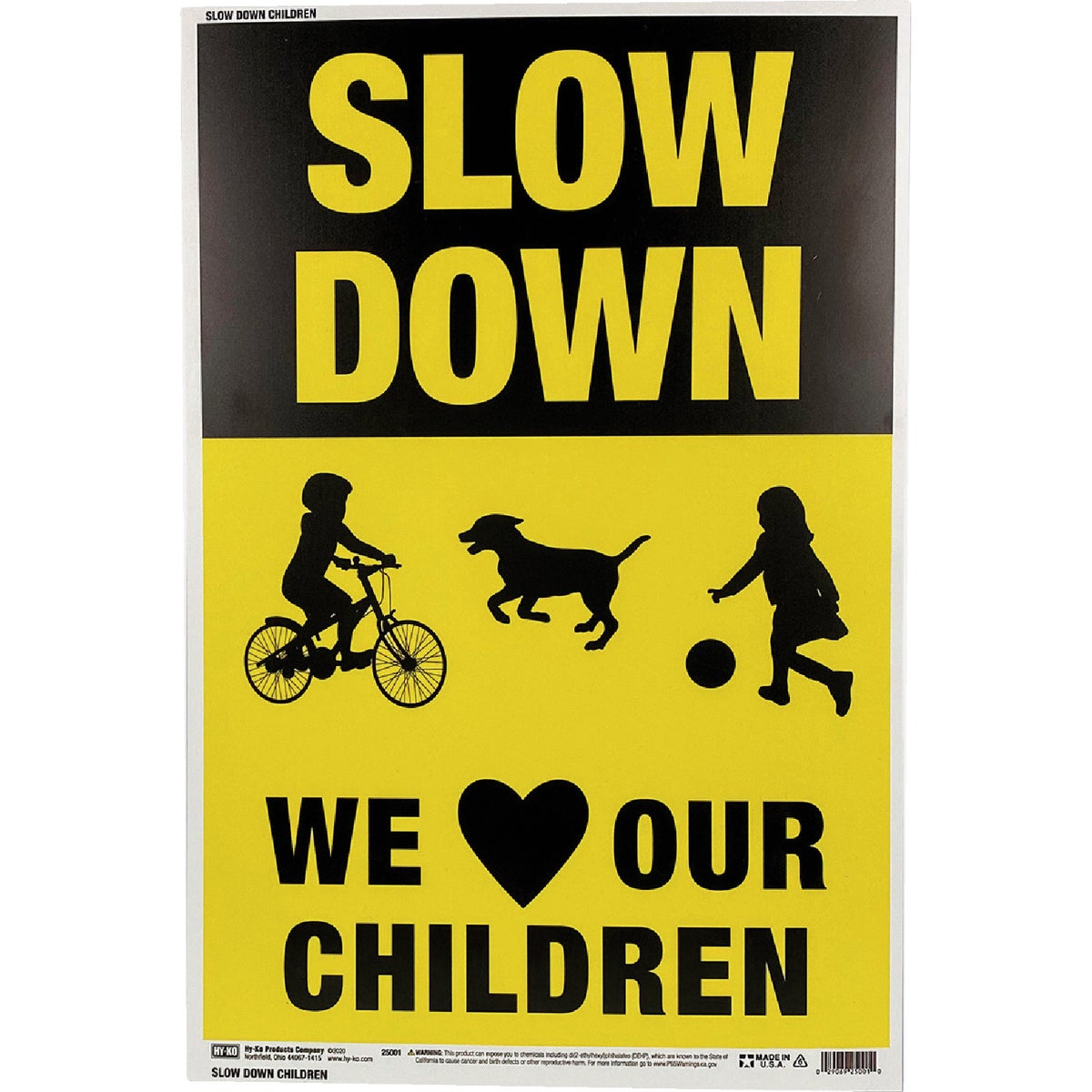 SLOW CHILD SIGN