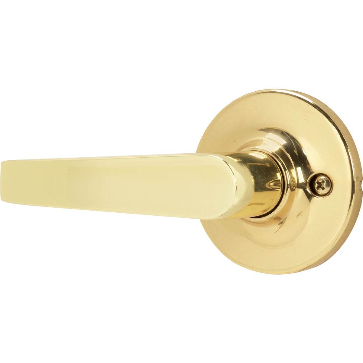 Steel Pro Polished Brass Straight Passage Door Lever 230065
