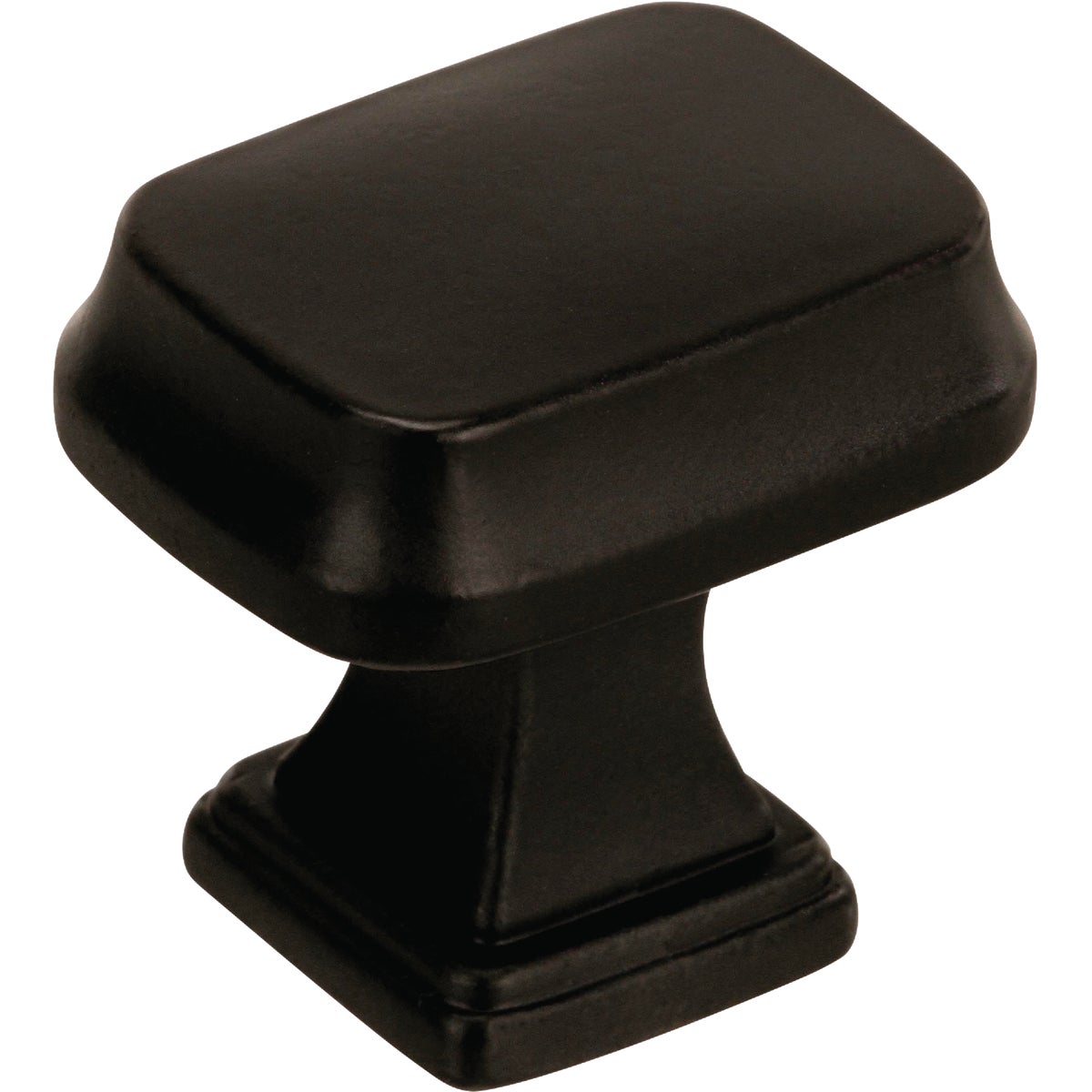 1.25" RECT BLK KNOB