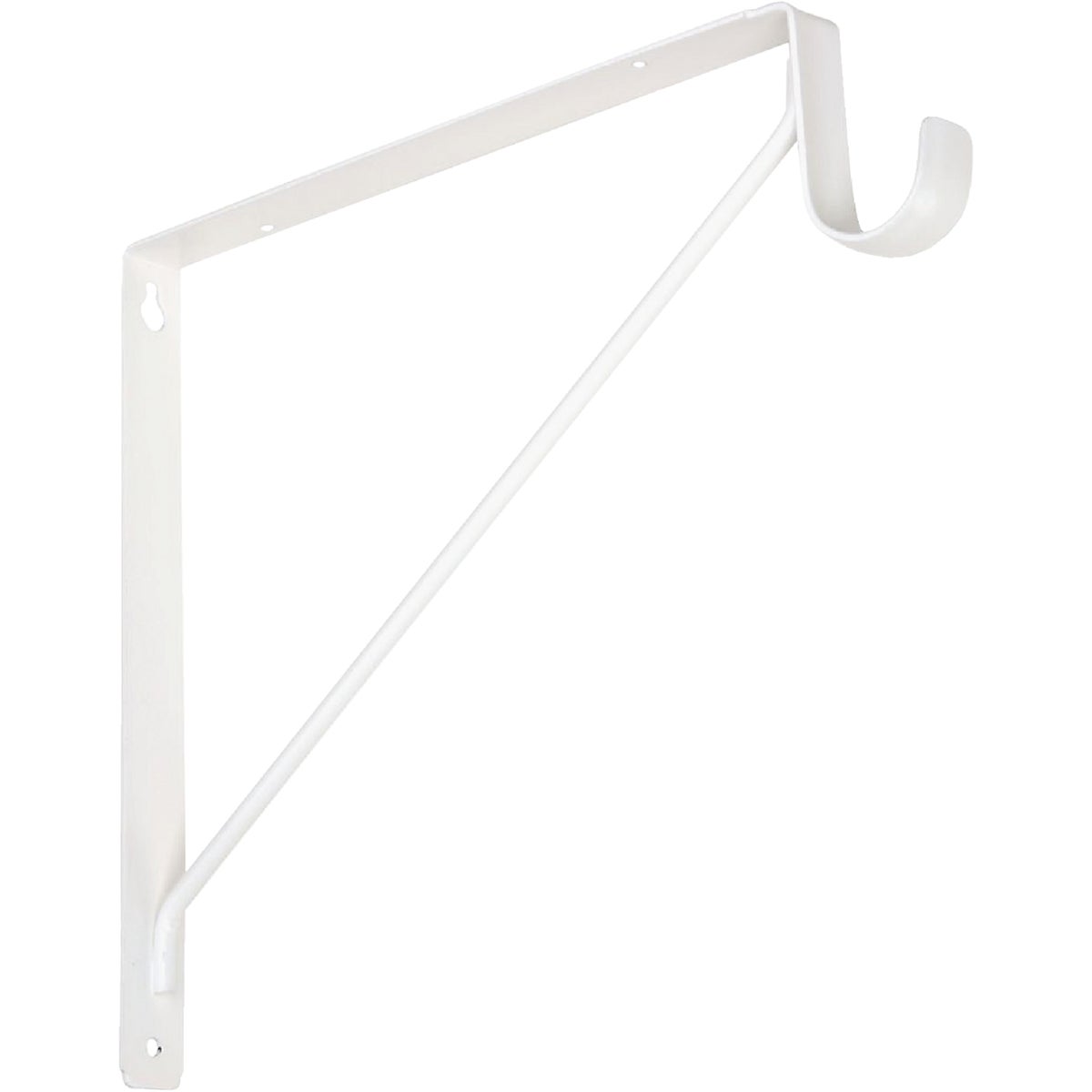 WHT CLOSET ROD BRACKET