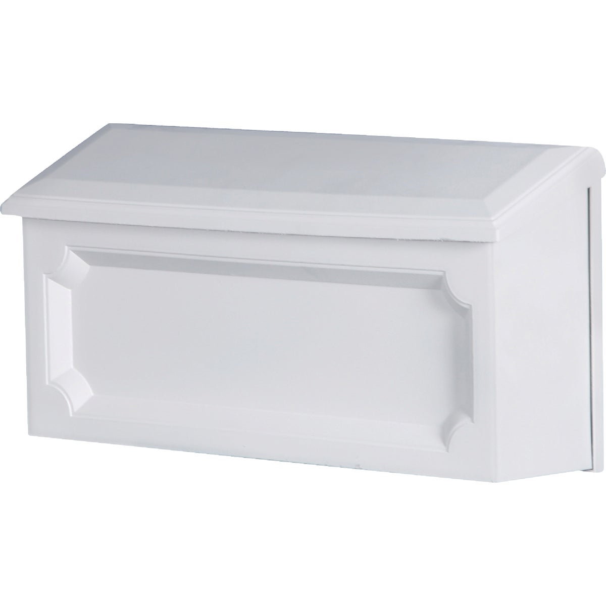 WHT HORZNTL POLY MAILBOX
