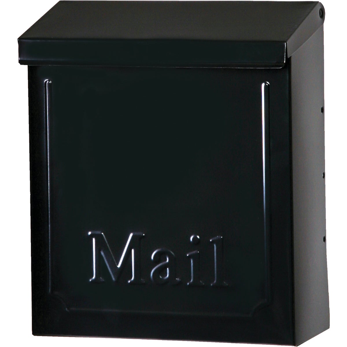 BLK VERT WALL MAILBOX