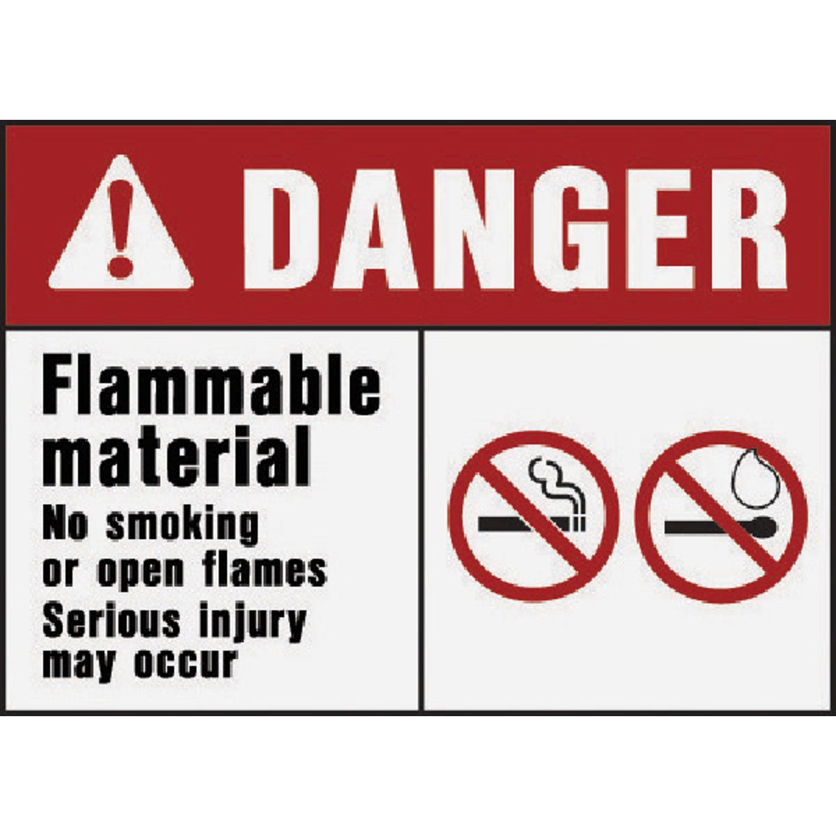 FLAMMABLE MAT SIGN