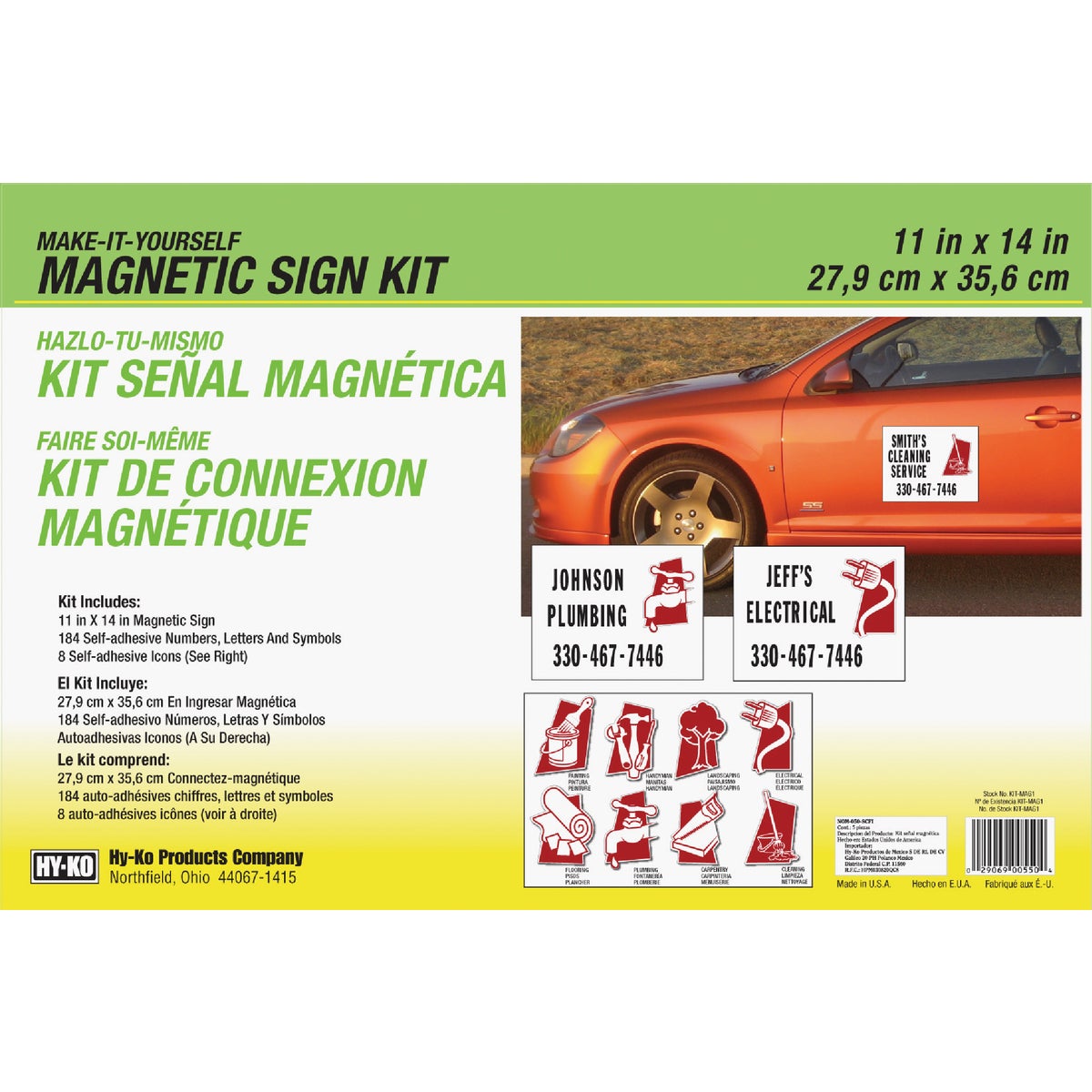 Hy-Ko Magnetic Make-It-Yourself Sign Kit
