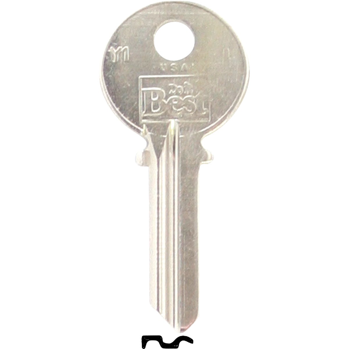 Do it Best Yale Nickel Plated House Key, Y1 (250-Pack) 245429