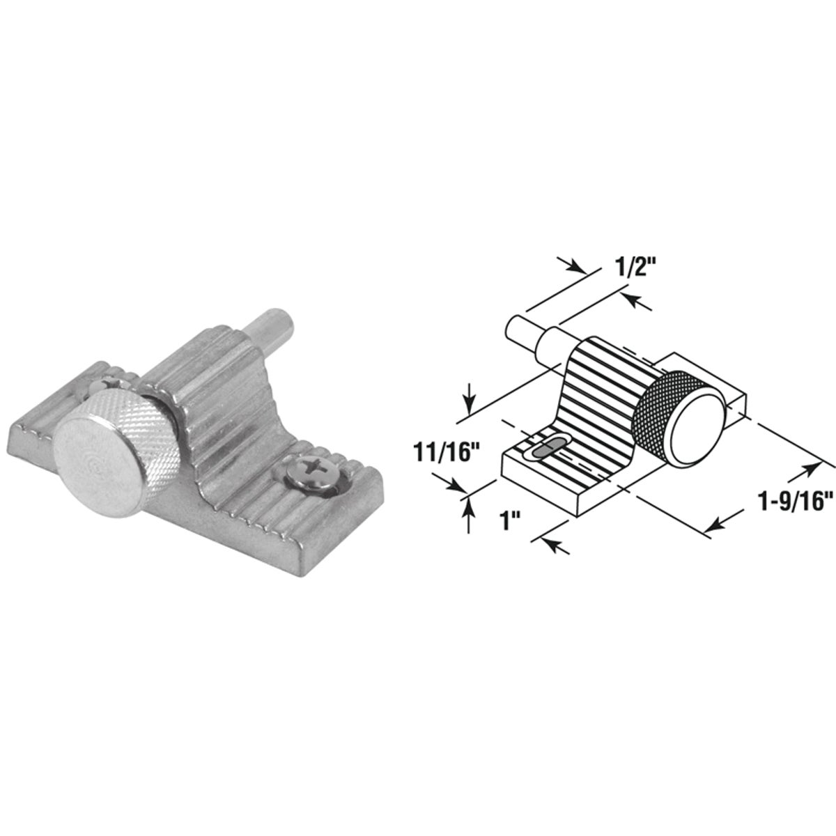 ALUM DOOR SCREW LOCK