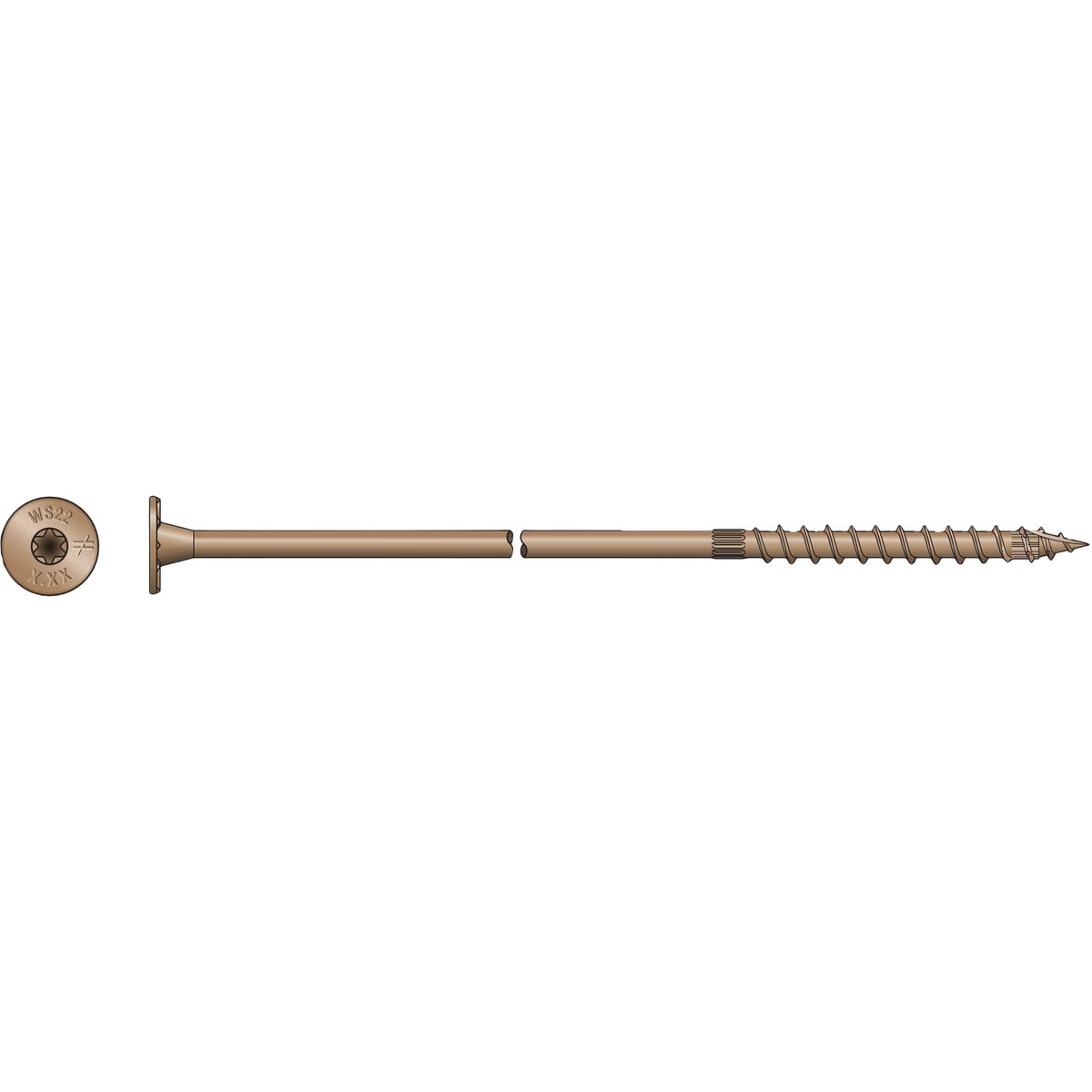 8" STRUC FLAG 6L SCREW