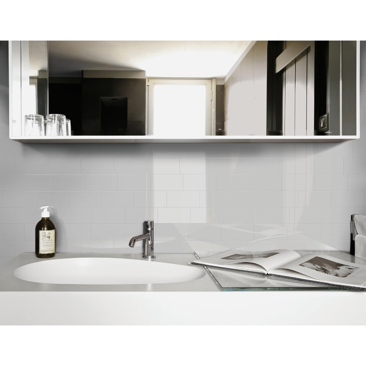 CATCH 3X6 GLOS GRY TILE