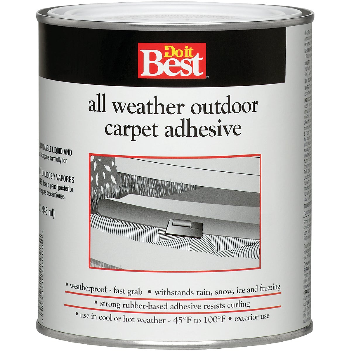 Do it Best All Weather Outdoor Carpet Adhesive, Quart 262469