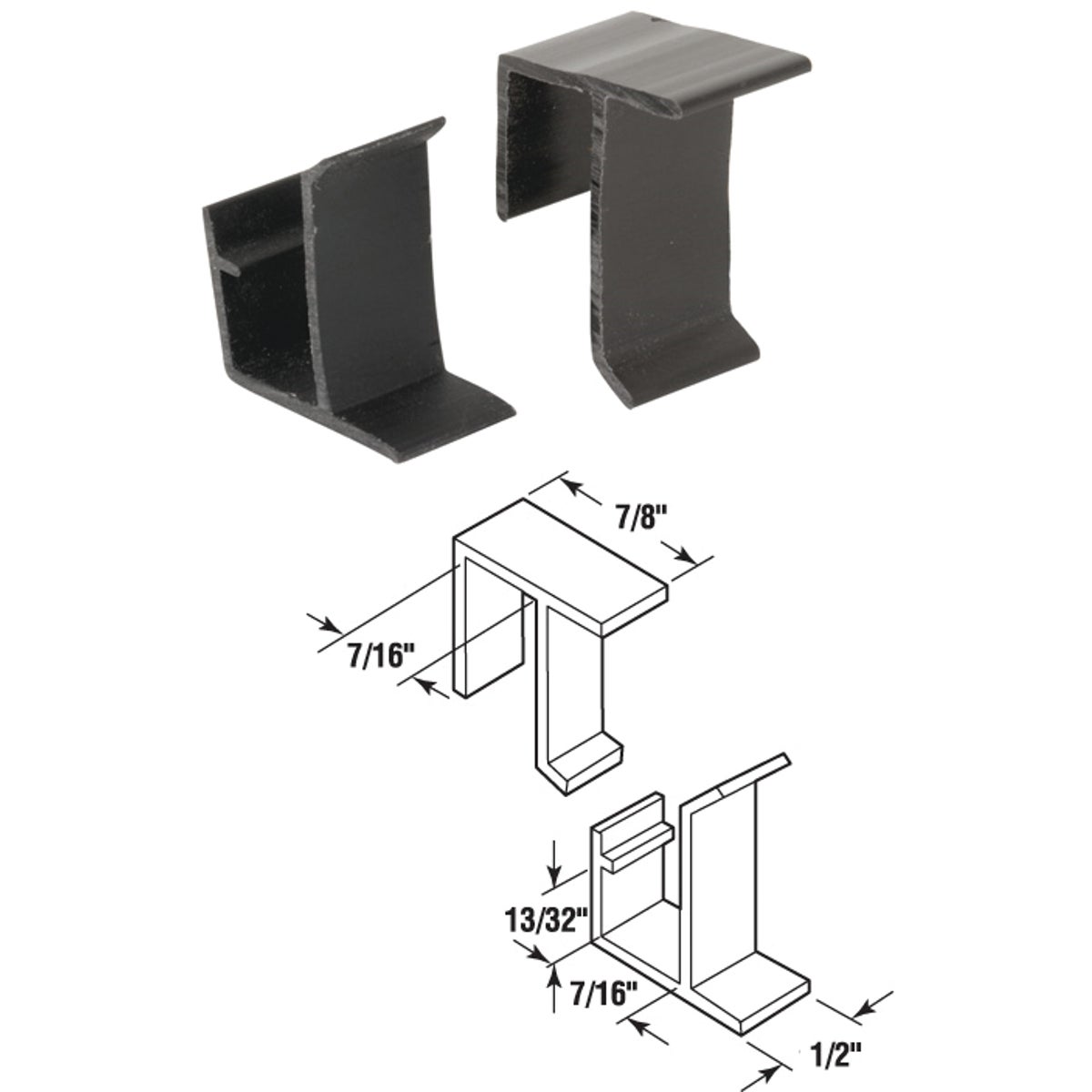 4 SETS TP&BTM RETNR CLIP